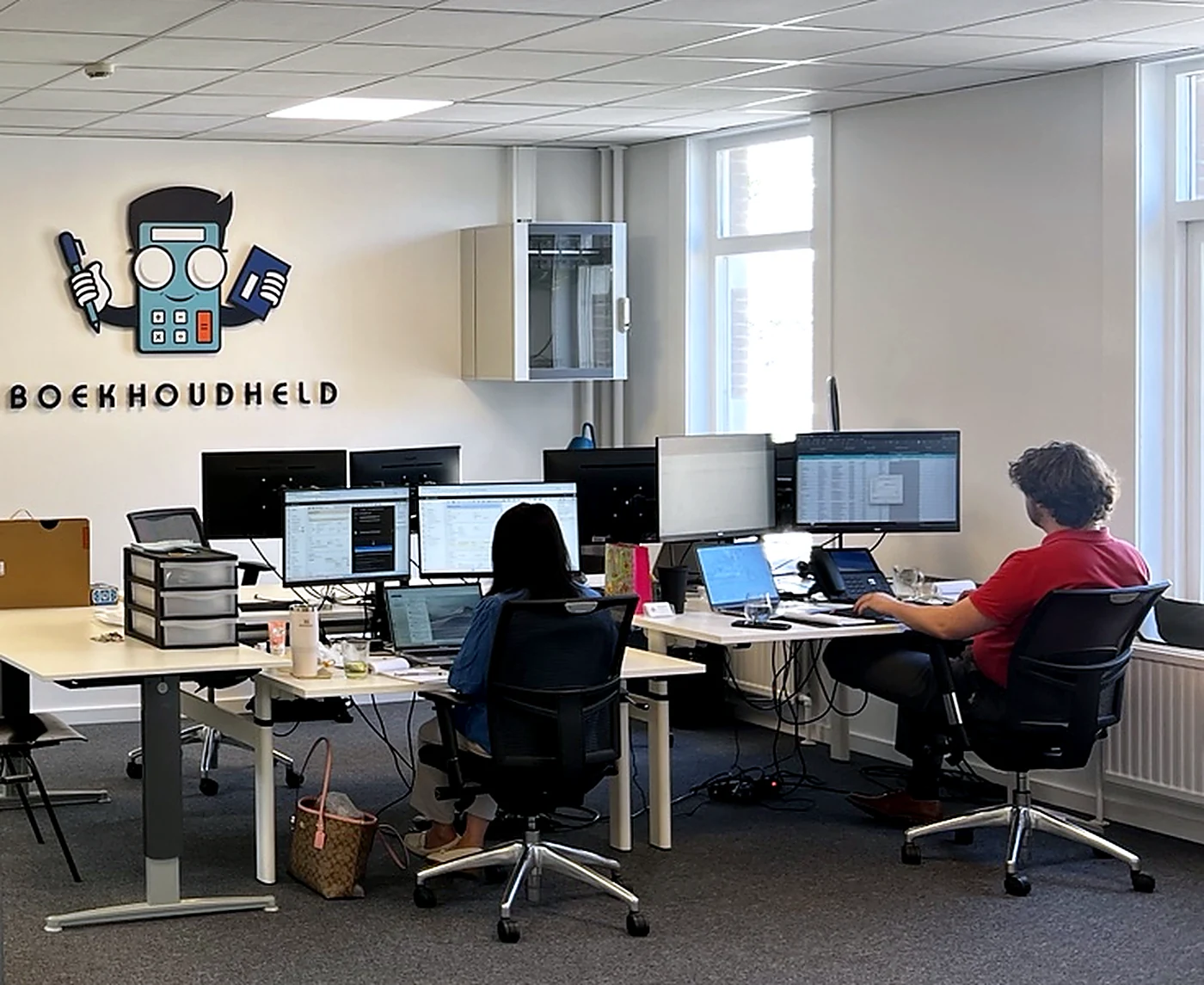 Het team van Boekhoudheld aan het werk in Rotterdam